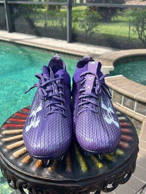 UA Blur Smoke Suede 2.0 MC Football Cleats - Purple – Size 16 - New